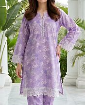 Lsm Lavender Lawn Suit (2 pcs)- Pakistani Designer Lawn Suits