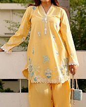 Lsm Yellow Lawn Suit (2 pcs)- Pakistani Designer Lawn Suits