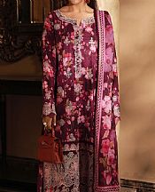 Lsm Persian Plum Lawn Suit- Pakistani Designer Lawn Suits