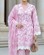 Lsm White/Pink Lawn Suit- Pakistani Designer Lawn Suits