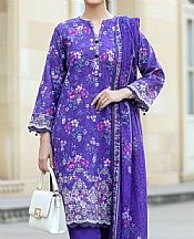 Lsm Purple Lawn Suit- Pakistani Lawn Dress