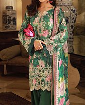 Lsm Green Lawn Suit- Pakistani Designer Lawn Suits