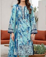 Turquoise Lawn Suit