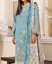 Lsm Sky Blue Lawn Suit- Pakistani Designer Lawn Suits