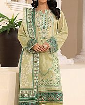 Lsm Thistle Green Lawn Suit- Pakistani Lawn Dress