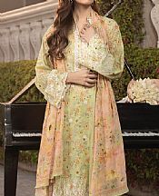 Lsm Light Olive Green Lawn Suit- Pakistani Lawn Dress