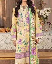 Lsm Sand Gold Lawn Suit- Pakistani Designer Lawn Suits