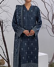 Lsm Navy Blue Woven Suit- Pakistani Winter Dress