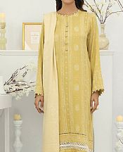 Lsm Harvest Gold Pashmina Suit- Pakistani Winter Dress