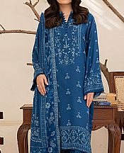 Lsm Denim Blue Pashmina Suit- Pakistani Winter Dress
