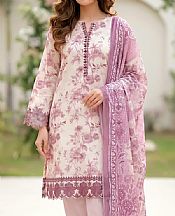 Lsm Off White/Mauve Lawn Suit- Pakistani Designer Lawn Suits