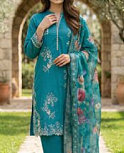 Lsm Teal Lawn Suit- Pakistani Lawn Dress