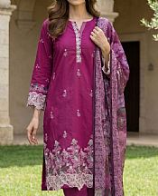 Lsm Dark Raspberry Lawn Suit- Pakistani Designer Lawn Suits