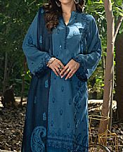 Lsm Chathams Blue Slub Suit- Pakistani Winter Clothing