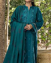 Lsm Teal Slub Suit- Pakistani Winter Clothing