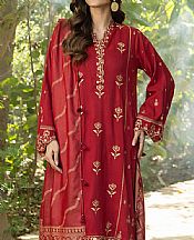 Lsm Red Slub Suit- Pakistani Winter Dress