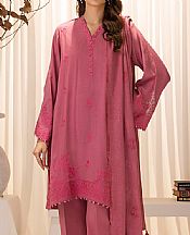 Lsm Dark Rose Slub Suit- Pakistani Winter Clothing