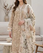 Tan/Off White Lawn Suit