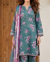 Lsm Teal Lawn Suit- Pakistani Designer Lawn Suits