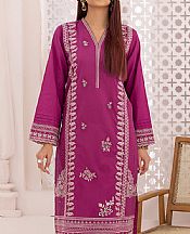 Lsm Dark Raspberry Lawn Suit (2 Pcs)- Pakistani Lawn Dress