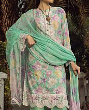 Lsm Green Lawn Suit- Pakistani Lawn Dress