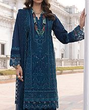 Lsm Teal Blue Lawn Suit- Pakistani Designer Lawn Suits