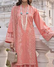 Lsm Peach Lawn Suit- Pakistani Lawn Dress