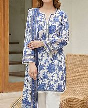 Lsm White/Blue Lawn Suit- Pakistani Lawn Dress