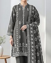 Lsm Dark Grey Marina Suit- Pakistani Winter Dress
