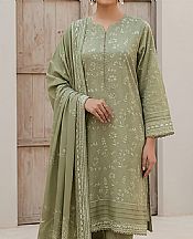 Lsm Sage Green Pashmina Suit- Pakistani Winter Dress