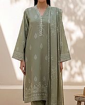 Lsm Sage Green Pashmina Suit- Pakistani Winter Clothing