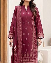 Lsm Light Burgundy Pashmina Suit- Pakistani Winter Dress