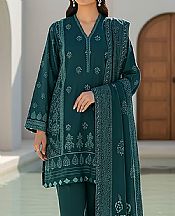 Lsm Gable Green Pashmina Suit- Pakistani Winter Dress