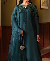 Mahum Asad Emerald Tonic- Pakistani Chiffon Dress