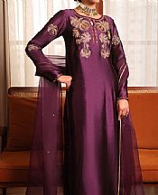 Mahum Asad Plum Nectar- Pakistani Chiffon Dress