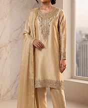 Golden Tissue Silk Suit