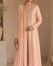 Peach Tissue Silk Suit