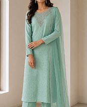 Sea Green Crinkle Chiffon Suit