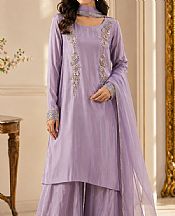 Mahveen Studio Lavender Tissue Silk Suit- Pakistani Designer Chiffon Suit