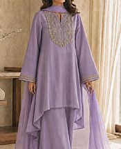 Mahveen Studio Lavender Silk Suit- Pakistani Designer Chiffon Suit
