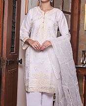 Mak Fashion White Organza Suit