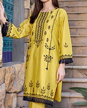 Mak Fashion Yellow Cotton Suit (2 Pcs)