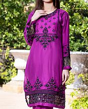 Mak Fashion Violet Cotton Suit (2 Pcs)