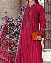 Crimson Cambric Suit- Pakistani Winter Dress