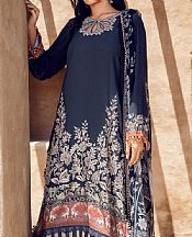 Navy Blue Khaddar Suit- Pakistani Winter Clothing