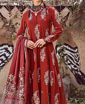 Flame Red Khaddar Suit