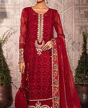 Red Chiffon Suit- Pakistani Chiffon Dress