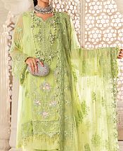 Lime Green Chiffon Suit- Pakistani Designer Chiffon Suit