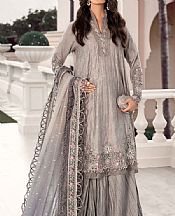 Maria B Grey Cotton Satin Suit- Pakistani Winter Clothing