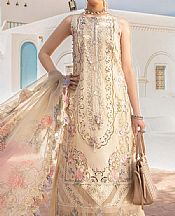 Maria B Ivory Lawn Suit- Pakistani Lawn Dress